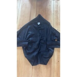 Old Navy Womens Charcoal Gray Cocoon Cardigan Shawl Collar Open Front Cardigan